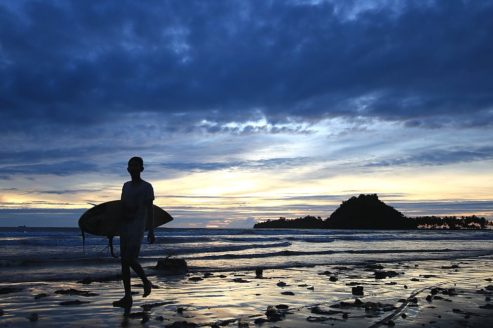 Sumatra has an excellent surfing scene